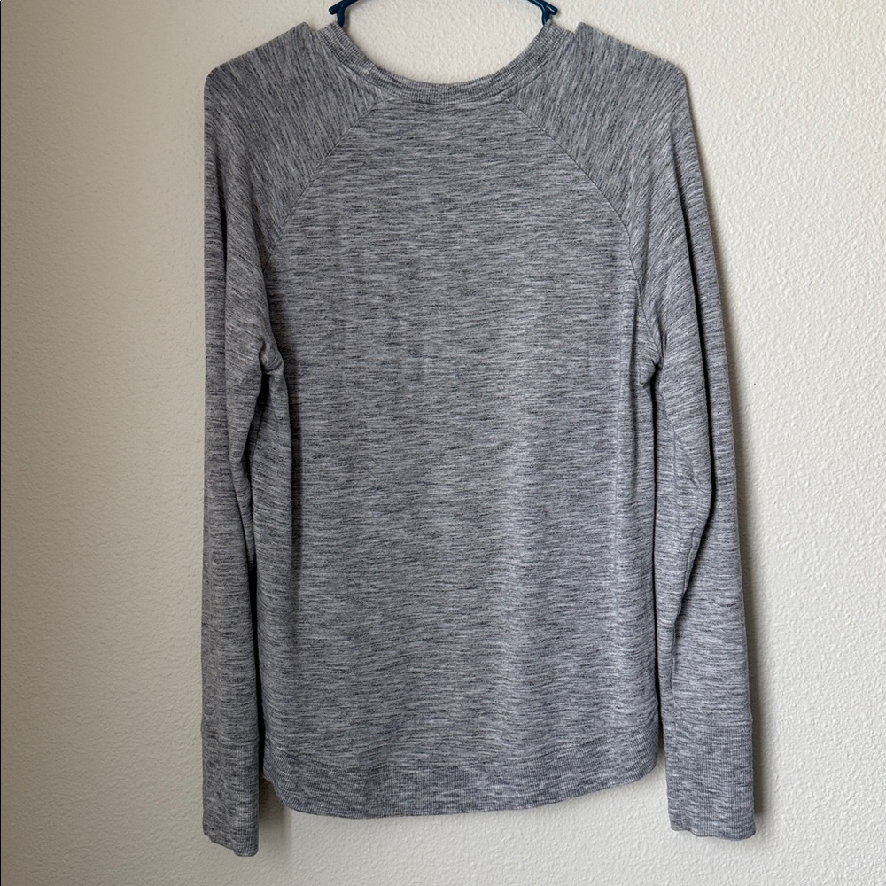 Athleta Mindset Sweatshirt Marl Gray Medium - Picture 5 of 5